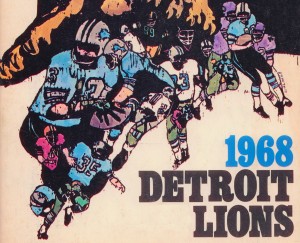 1968 Detroit Lions Artwork Reproduction Fine Art Print_Detroit Gift Ideas